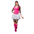 Pink-Schwarz-Weiß - Back - Monster High - Kostüm ‘” ’Draculaura“ - Damen