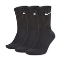 Schwarz - Front - Nike Everyday Socken Gepolstert (3 Paar)