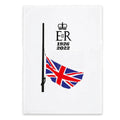 Weiß - Front - Queen Elizabeth II - Geschirrhandtuch "Half Mast"