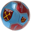 Weinrot-Blau-Gelb - Back - West Ham United FC - "#COYI" Fußball mit Unterschriften