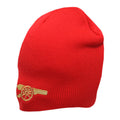 Rot - Back - Arsenal FC Fußball Strick Beanie Mütze