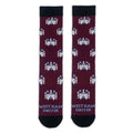 Rotwein-Himmelblau-Weiß - Side - West Ham United FC - Kleid Socken für Herren-Damen Unisex(3er-Pack)