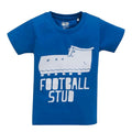 Blau - Front - Inspire The Artist You - "Football Stud" T-Shirt für Kinder