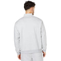 Grau meliert - Back - Burton - Sweatshirt mit halbem Reißverschluss für Herren