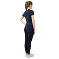 Marineblau - Side - Hy - "Synergy" Reitleggings für Damen