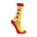 Rot-Grün-Gelb - Back - Hy - "Festive Feet" Socken für Kinder - weihnachtliches Design(3er-Pack)