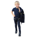 Marineblau-Gelb - Back - Little Rider - "Lancelot" Jacke für Jungen