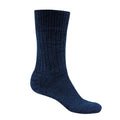 Marineblau meliert - Front - Craghoppers Damen Wandersocken Laugton mit Wollanteil