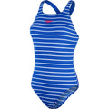 Blau-Weiß - Front - Speedo - "Medalist" Badeanzug für Damen