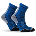 Azurit-Grau meliert - Front - Hilly - "Twin Skin" Knöchelsocken für Damen