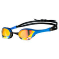 Gelb-Kupfer-Blau - Front - Arena - "Cobra" Schwimmbrille Spiegel