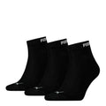 Schwarz - Front - Puma - "Quarter" Socken für Herren-Damen Unisex