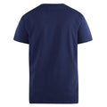 Marineblau - Back - Duke Herren D555 Kingsize Signature-1 Baumwolle T-Shirt