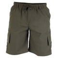 Khaki - Front - Duke Herren Cargo-Shorts Nick D555 mit elastischem Bund