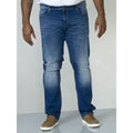 Dunkelblau Stonewash - Back - Duke - "Ambrose" Jeans für Herren