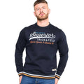 Marineblau - Back - Duke - "D555 Marlow Superior Track & Field" Sweatshirt für Herren