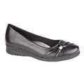 Schwarz - Front - Boulevard Sash Damen Schuhe mit Keilabsatz