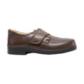 Schwarz - Side - Roamers Herren Schuhe mit Klettverschluss, breite Passform