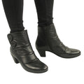 Schwarz - Side - Cipriata Damen Emma Knopf Stiefeletten