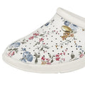 Weiß - Back - Dek - Damen Clogs, Floral, Beschichtetes Leder