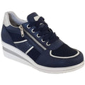 Marineblau - Front - Cipriata - Damen Sneaker "Graziosa"