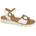 Weiß - Front - Cipriata - Damen Sandalen mit Keilabsatz "Mimi"