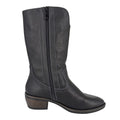 Schwarz - Side - Cipriata - Damen Cowboystiefel "Wanda"