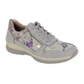 Grau - Front - Cipriata - Damen Sneaker "Clita", Floral