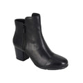 Schwarz - Front - Cipriata - Damen Stiefeletten "Cleope", Leder