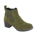 Khakigrün - Front - Cipriata - Damen Stiefeletten "Alessina", Wildleder