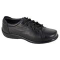 Schwarz - Front - Mod Comfys - Damen Schuhe, Nappaleder