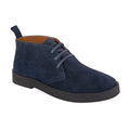 Marineblau - Front - Roamers - Herren Wüstenstiefel, Leder