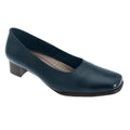 Marineblau - Front - Comfort Plus Damen Pumps - Absatzschuhe, Leder