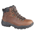 Kastanie - Front - Johnscliffe Jungen Canyon Leder Wanderschuhe Superlight