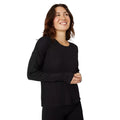 Schwarz - Front - Debenhams - Schlafanzug-Oberteil Tropfenausschnitt für Damen