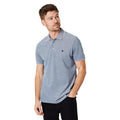 Marineblau - Front - Maine - Poloshirt Mit kontrastfarbenen Streifen für Herren