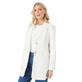 Cremefarbe - Front - Principles - Blazer Einreihig für Damen