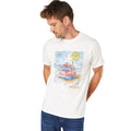 Weiß - Front - Maine - "Surf Tours" T-Shirt für Herren