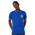 Marineblau - Front - Maine - Poloshirt bestickt für Herren