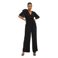 Schwarz - Front - Dorothy Perkins - Jumpsuit Geraffte Taille für Damen