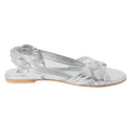 Silber - Back - Dorothy Perkins - Damen Sandalen "Jocelyn", Geflochten, Leder