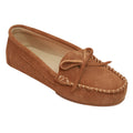 Kastanienbraun - Front - Eastern Counties Leather Damenmoccasins aus Wildleder