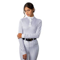 Weiß - Front - Aubrion - Showshirt für Damen  Langärmlig