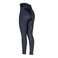 Schwarz - Back - Aubrion - Reitleggings für Damen - Winter