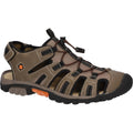 Blaugrün-Dunkel Orange - Front - Hi-Tec - Herren Sandalen "Cove Sport"