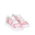 Pink-Aufgehelltes Weiß - Front - Cole Haan - Damen Spielplatz Turnschuhe "GrandPro Rally", Batik, Canvas