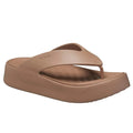 Latte - Front - Crocs - Damen Flipflops "Getaway"