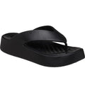 Schwarz - Front - Crocs - Damen Flipflops "Getaway"