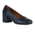 Marineblau - Front - Geox - Damen Pumps "D Eleana A", Nappaleder