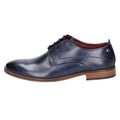 Marineblau - Lifestyle - Base London - Herren Oxford-Schuhe "Script", Gewaschen, Leder